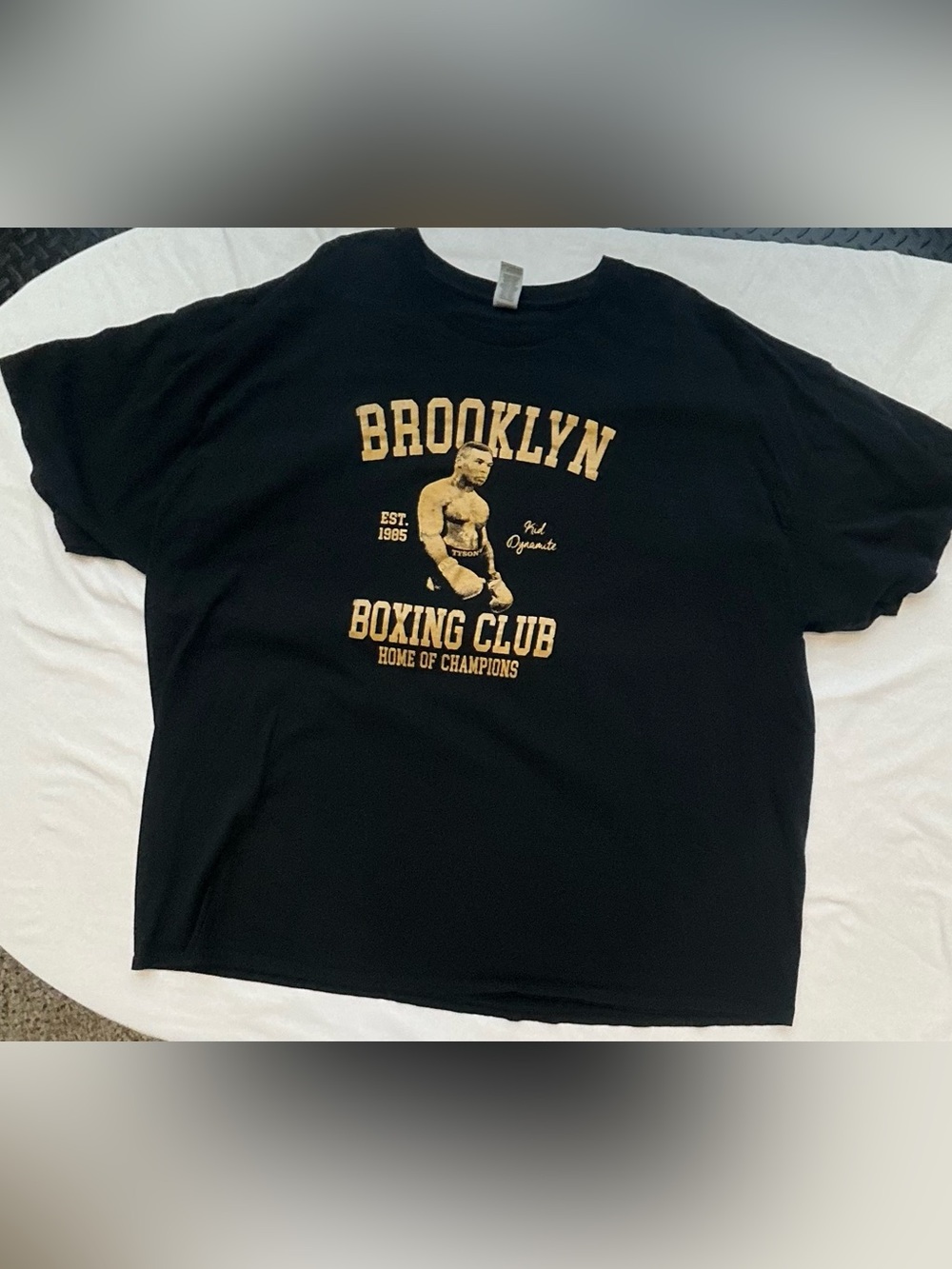 4X Brooklyn Boxing Club - Mike Tyson Graphic Tee - Black with Gold Print